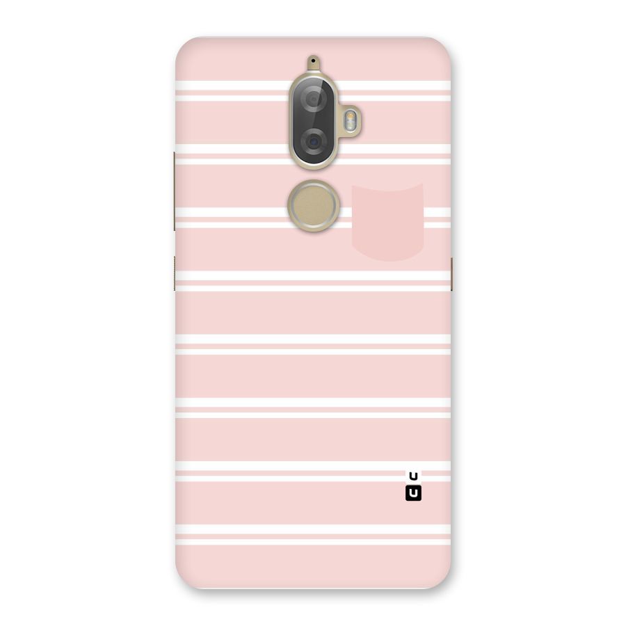 Cute Pocket Striped Back Case for Lenovo K8 Plus