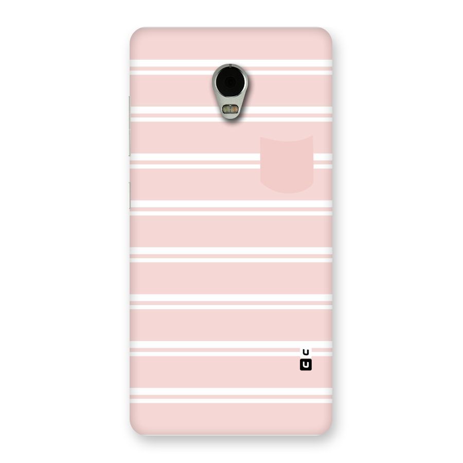 Cute Pocket Striped Back Case for Lenovo Vibe P1