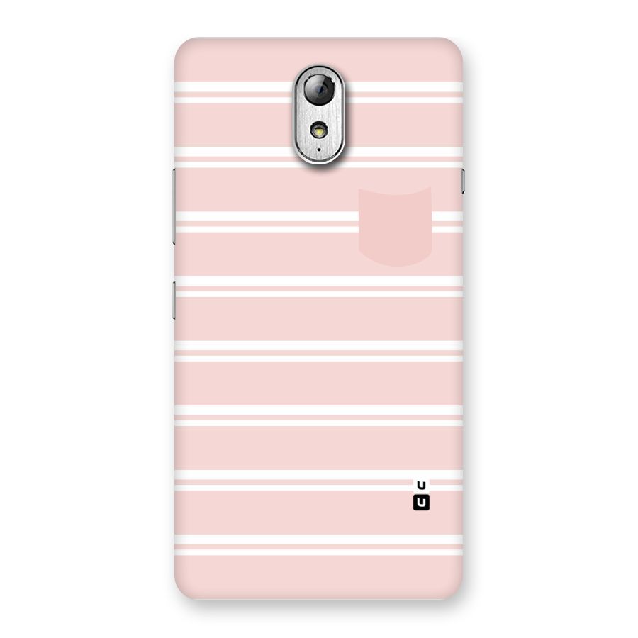 Cute Pocket Striped Back Case for Lenovo Vibe P1M