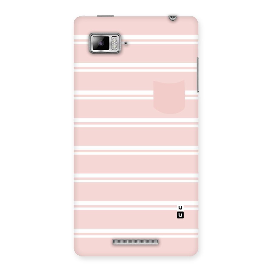 Cute Pocket Striped Back Case for Lenovo Vibe Z K910