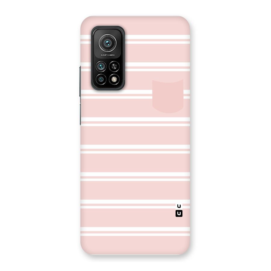 Cute Pocket Striped Back Case for Mi 10T Pro 5G