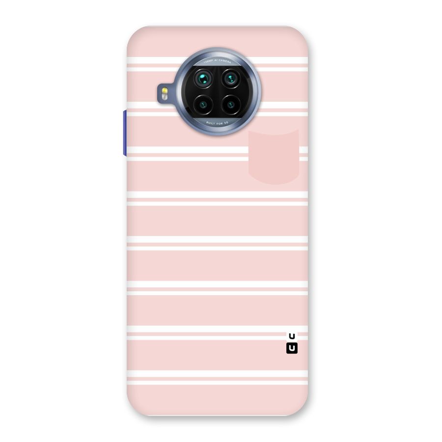 Cute Pocket Striped Back Case for Mi 10i