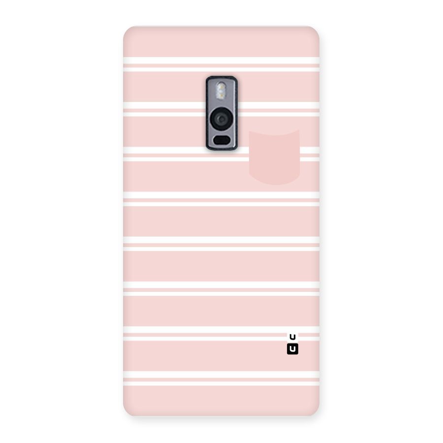 Cute Pocket Striped Back Case for OnePlus Two
