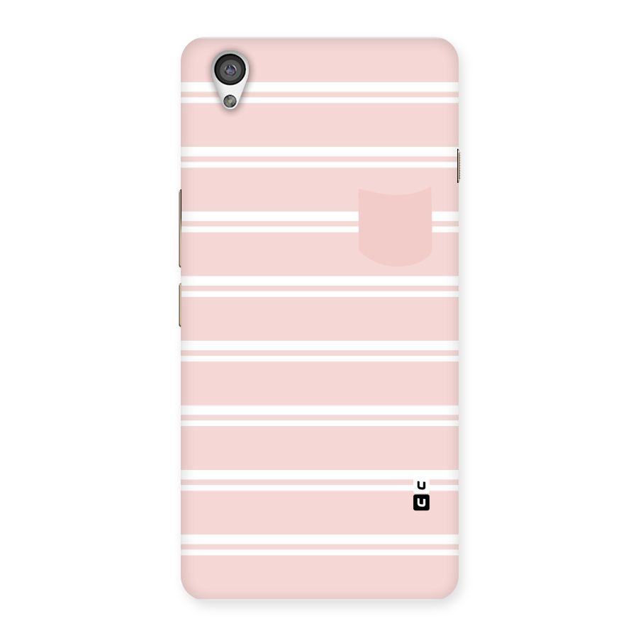 Cute Pocket Striped Back Case for OnePlus X