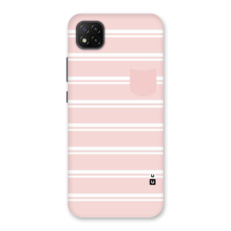 Cute Pocket Striped Back Case for Poco C3