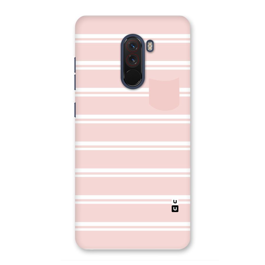 Cute Pocket Striped Back Case for Poco F1