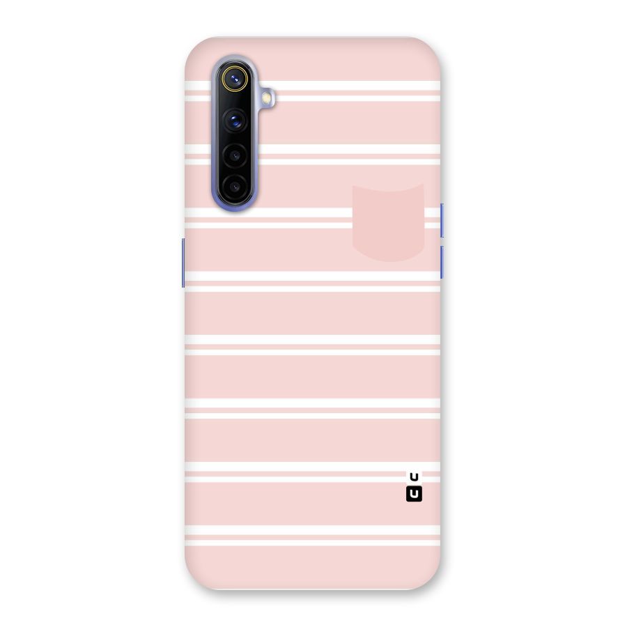 Cute Pocket Striped Back Case for Realme 6i