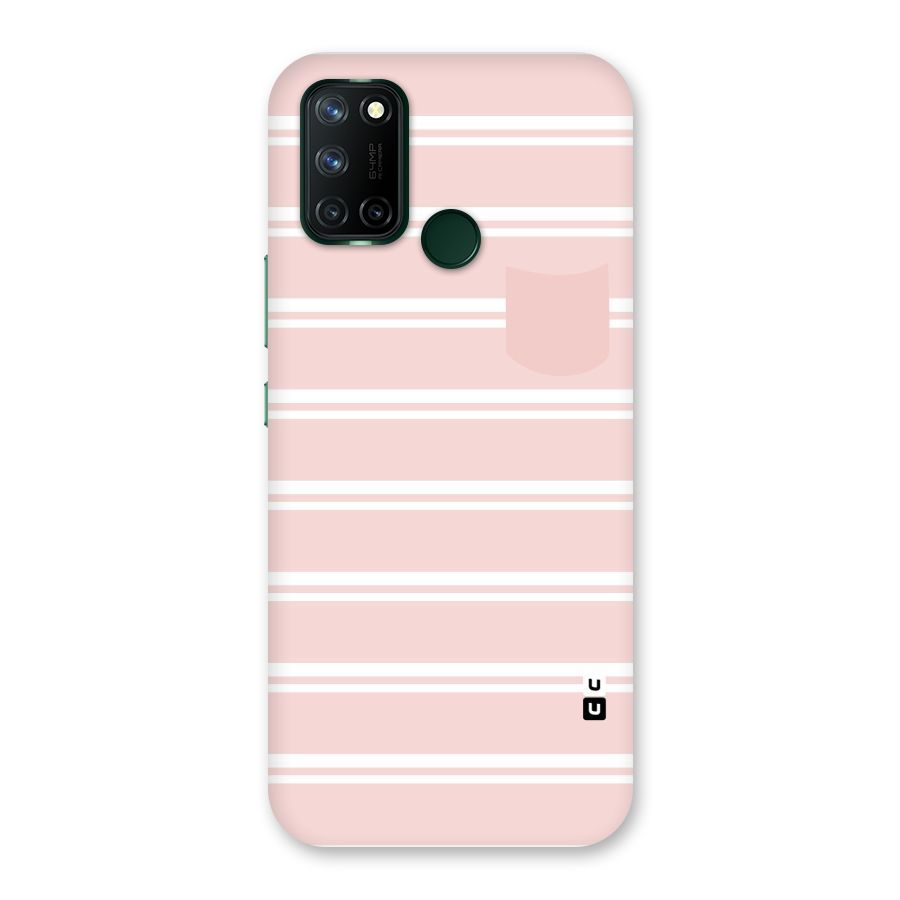 Cute Pocket Striped Back Case for Realme 7i