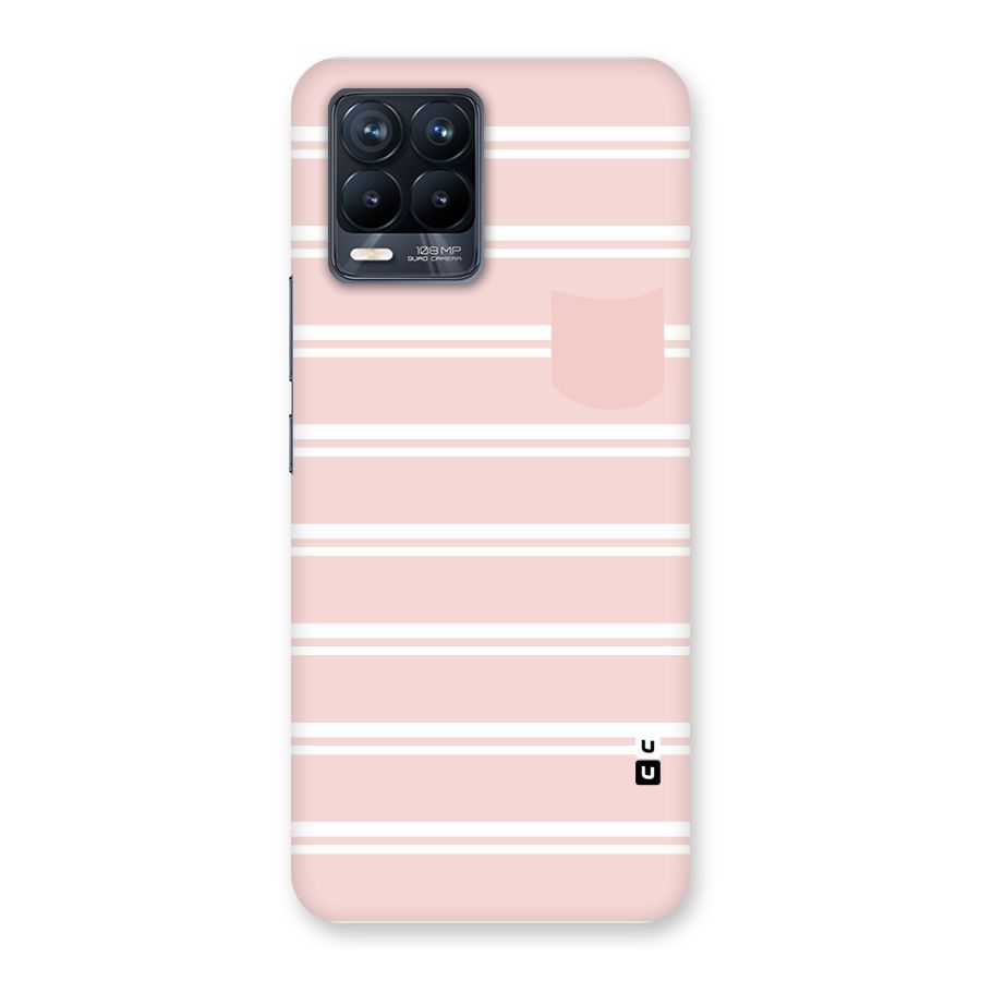 Cute Pocket Striped Back Case for Realme 8 Pro