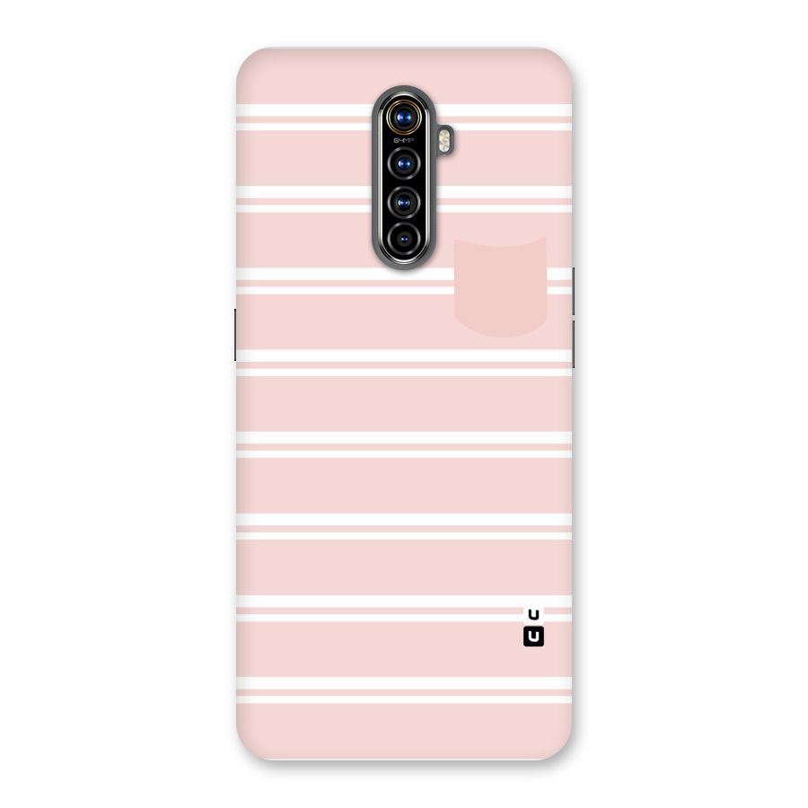 Cute Pocket Striped Back Case for Realme X2 Pro