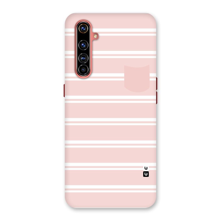 Cute Pocket Striped Back Case for Realme X50 Pro