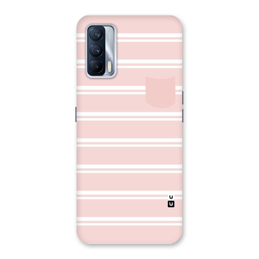 Cute Pocket Striped Back Case for Realme X7