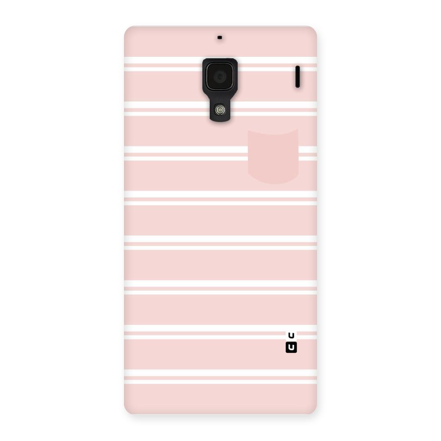 Cute Pocket Striped Back Case for Redmi 1S