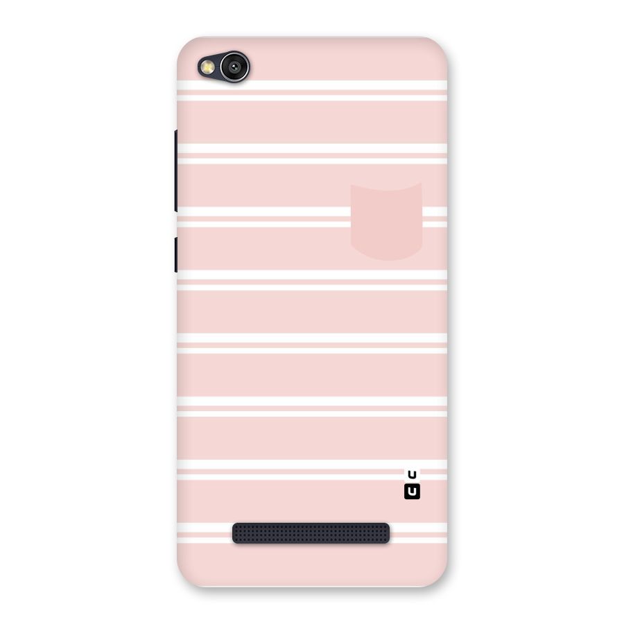 Cute Pocket Striped Back Case for Redmi 4A