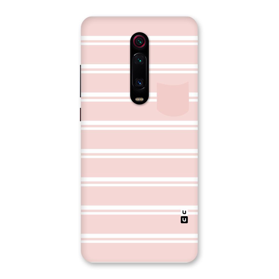 Cute Pocket Striped Back Case for Redmi K20 Pro