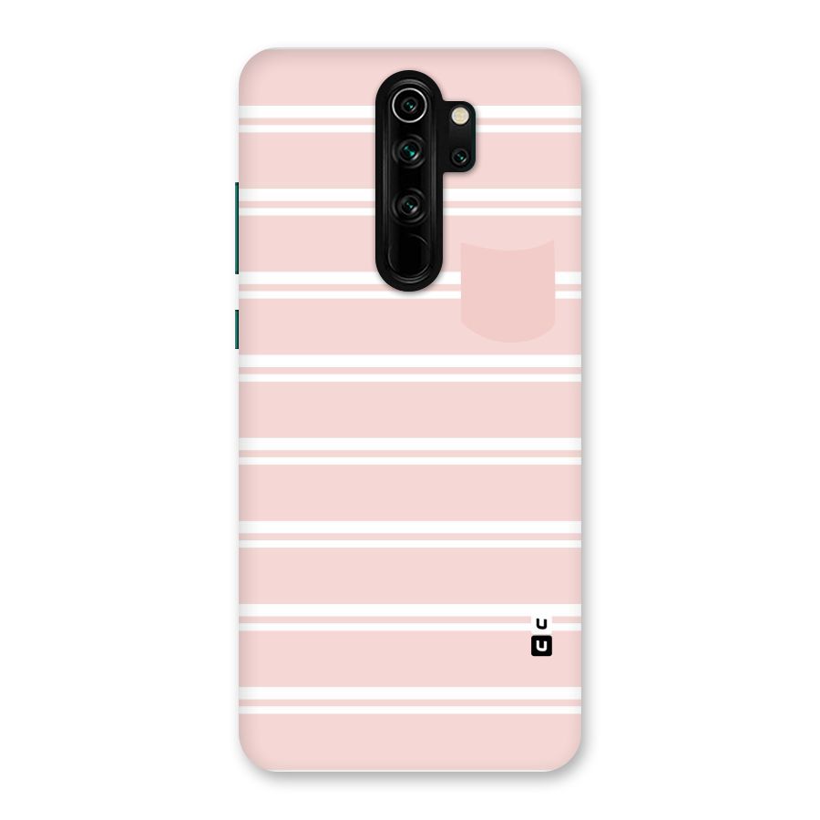 Cute Pocket Striped Back Case for Redmi Note 8 Pro