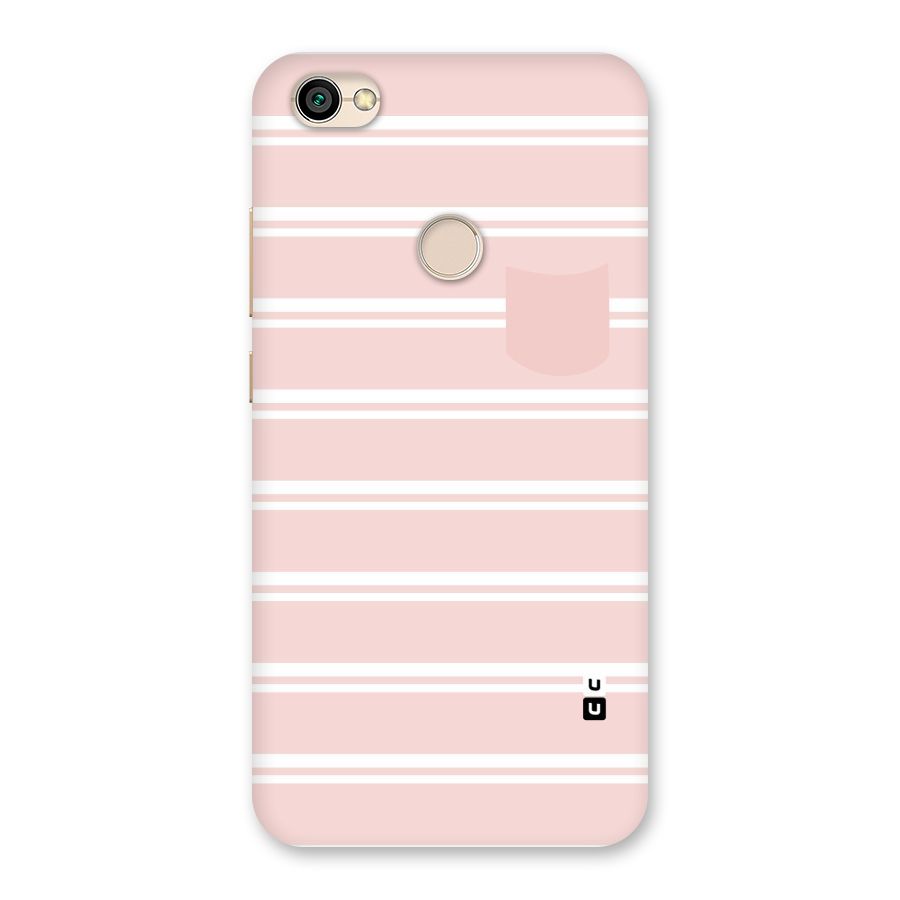 Cute Pocket Striped Back Case for Redmi Y1 2017