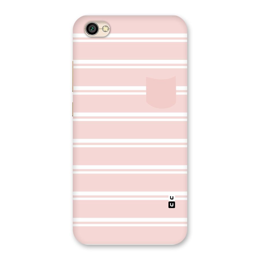 Cute Pocket Striped Back Case for Redmi Y1 Lite