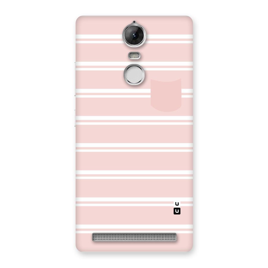 Cute Pocket Striped Back Case for Vibe K5 Note
