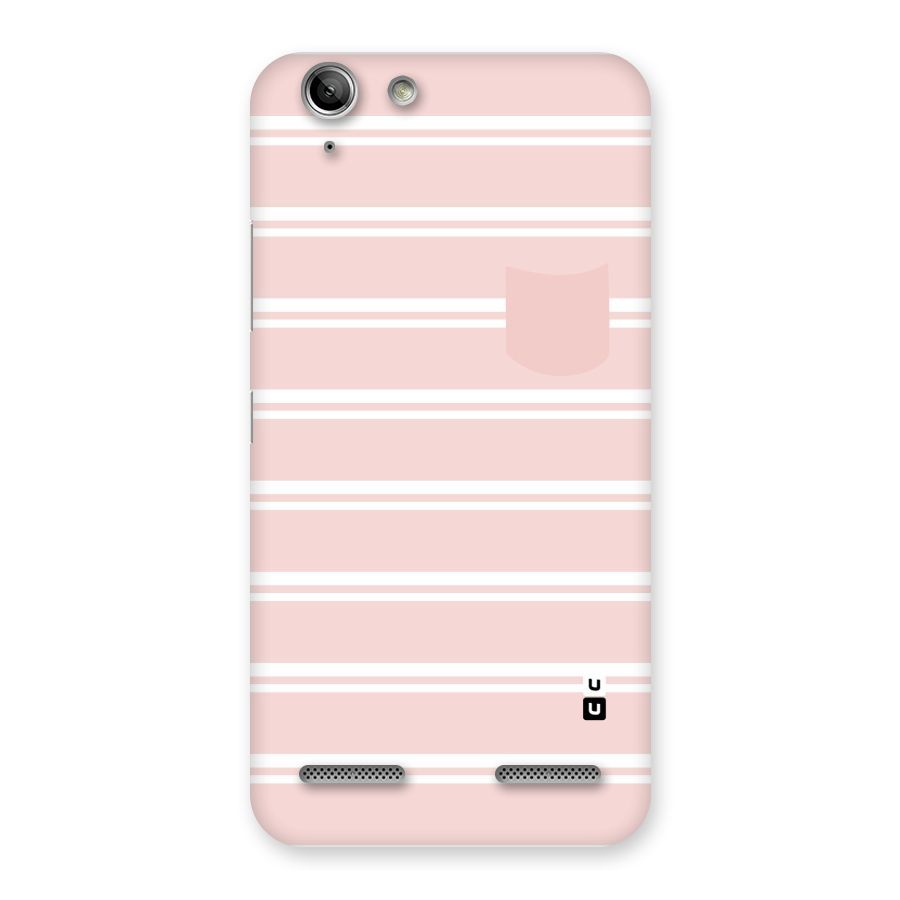 Cute Pocket Striped Back Case for Vibe K5 Plus