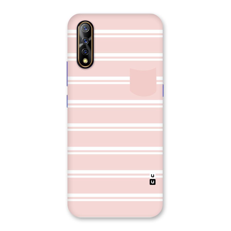 Cute Pocket Striped Back Case for Vivo S1