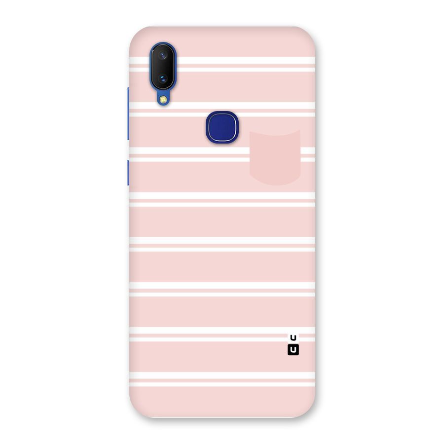 Cute Pocket Striped Back Case for Vivo V11