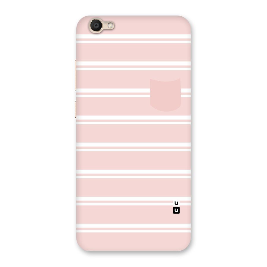 Cute Pocket Striped Back Case for Vivo V5