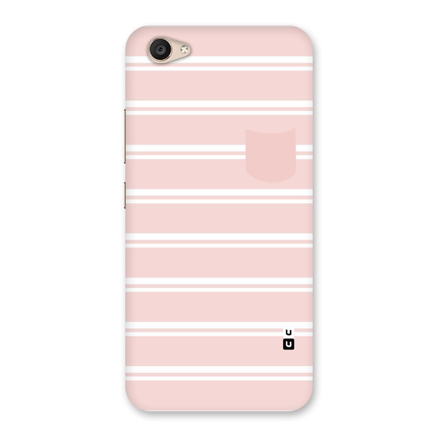 Cute Pocket Striped Back Case for Vivo V5 Plus