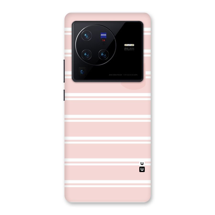 Cute Pocket Striped Back Case for Vivo X80 Pro
