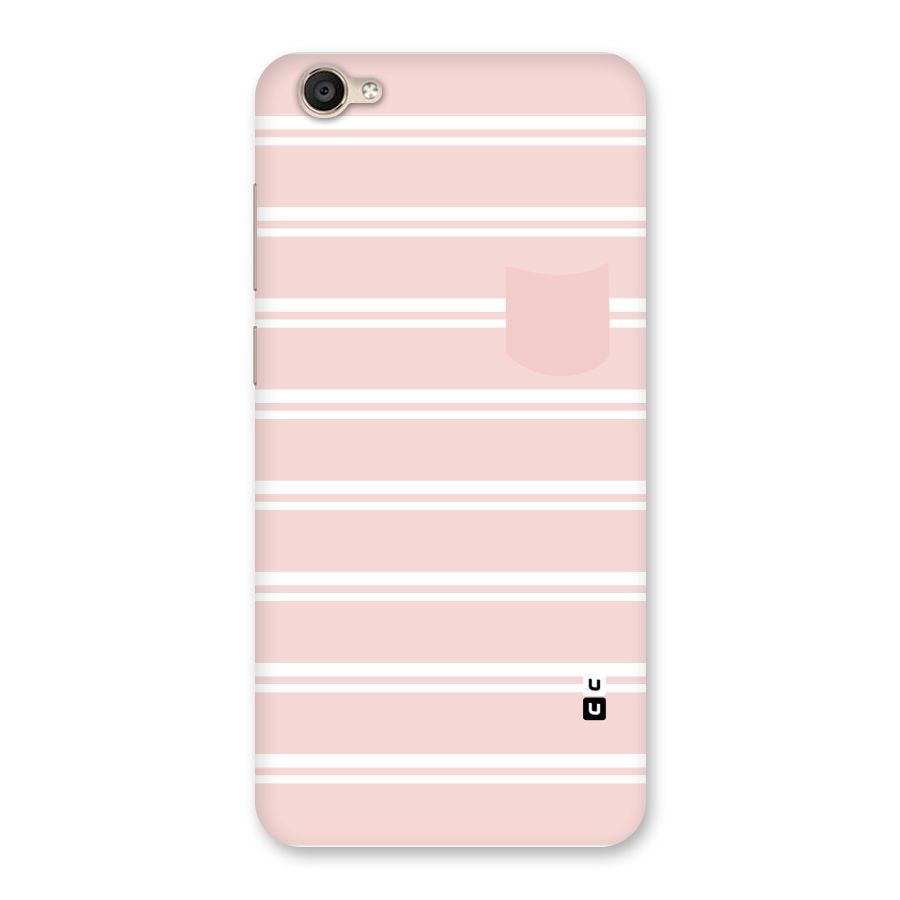 Cute Pocket Striped Back Case for Vivo Y55