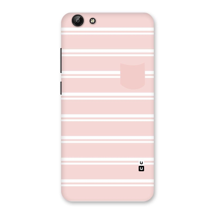 Cute Pocket Striped Back Case for Vivo Y69
