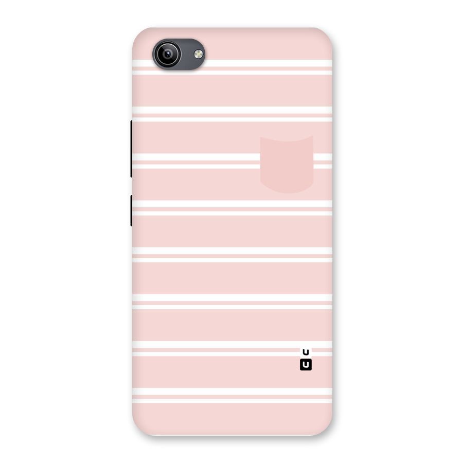 Cute Pocket Striped Back Case for Vivo Y81i