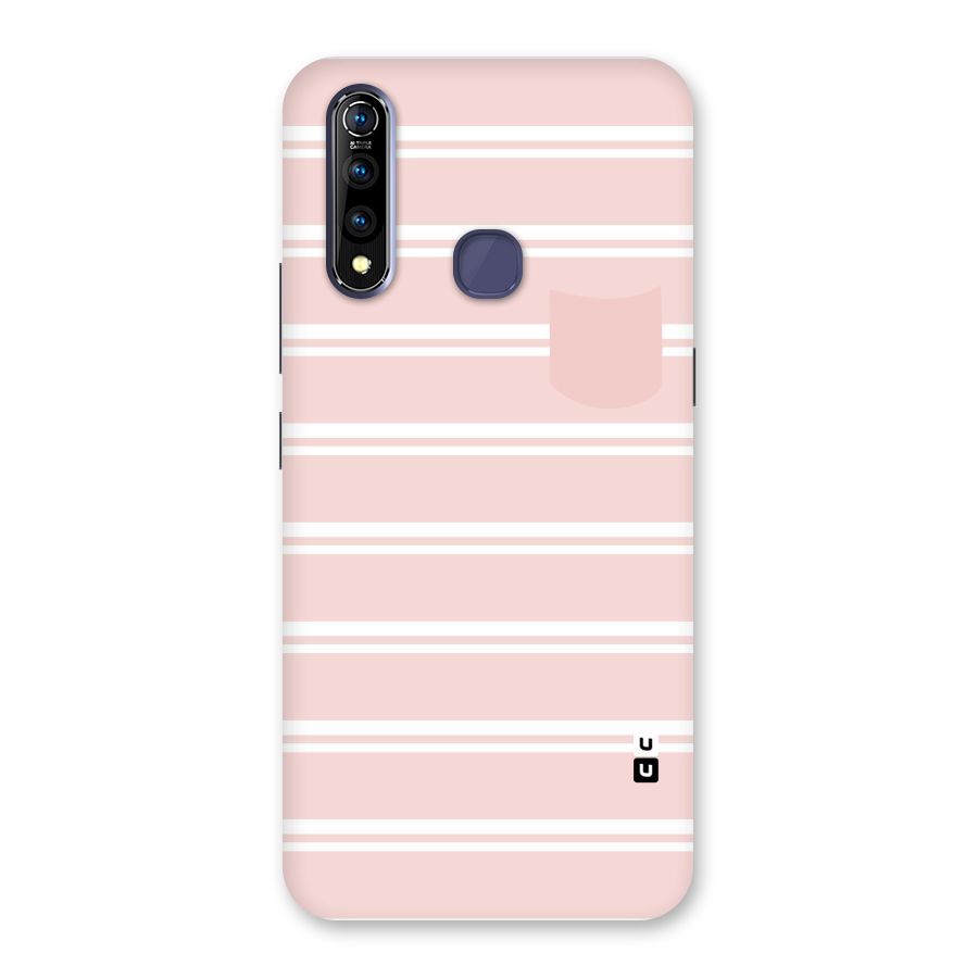 Cute Pocket Striped Back Case for Vivo Z1 Pro