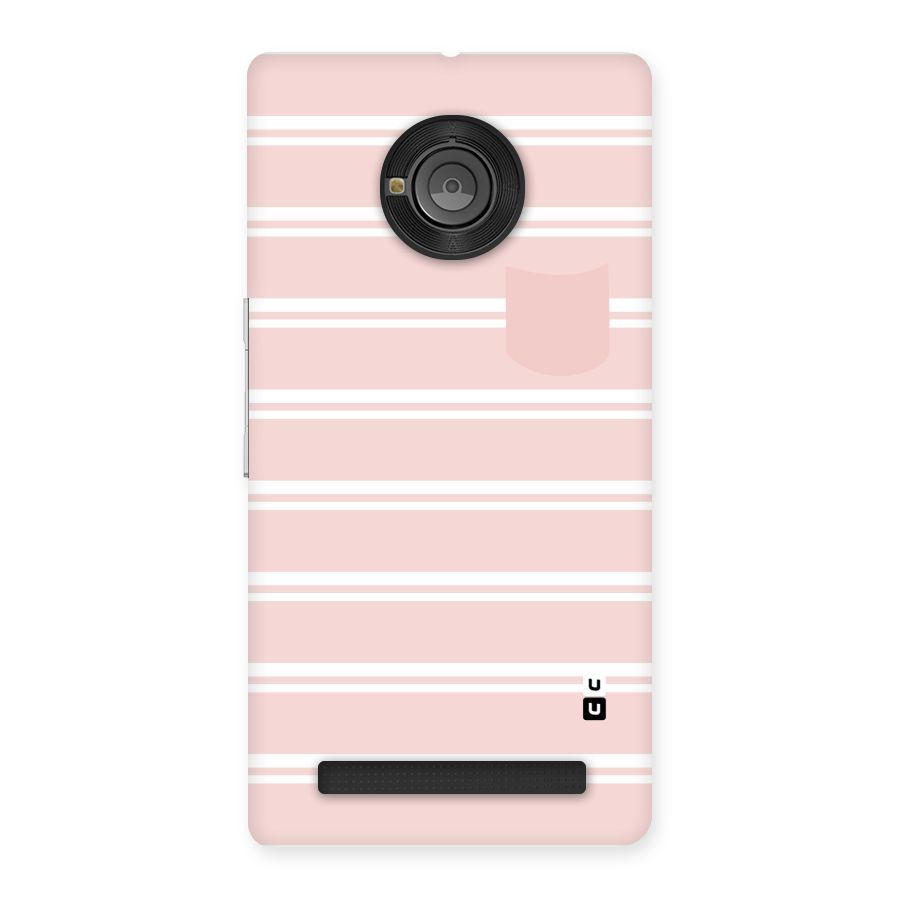 Cute Pocket Striped Back Case for Yu Yuphoria