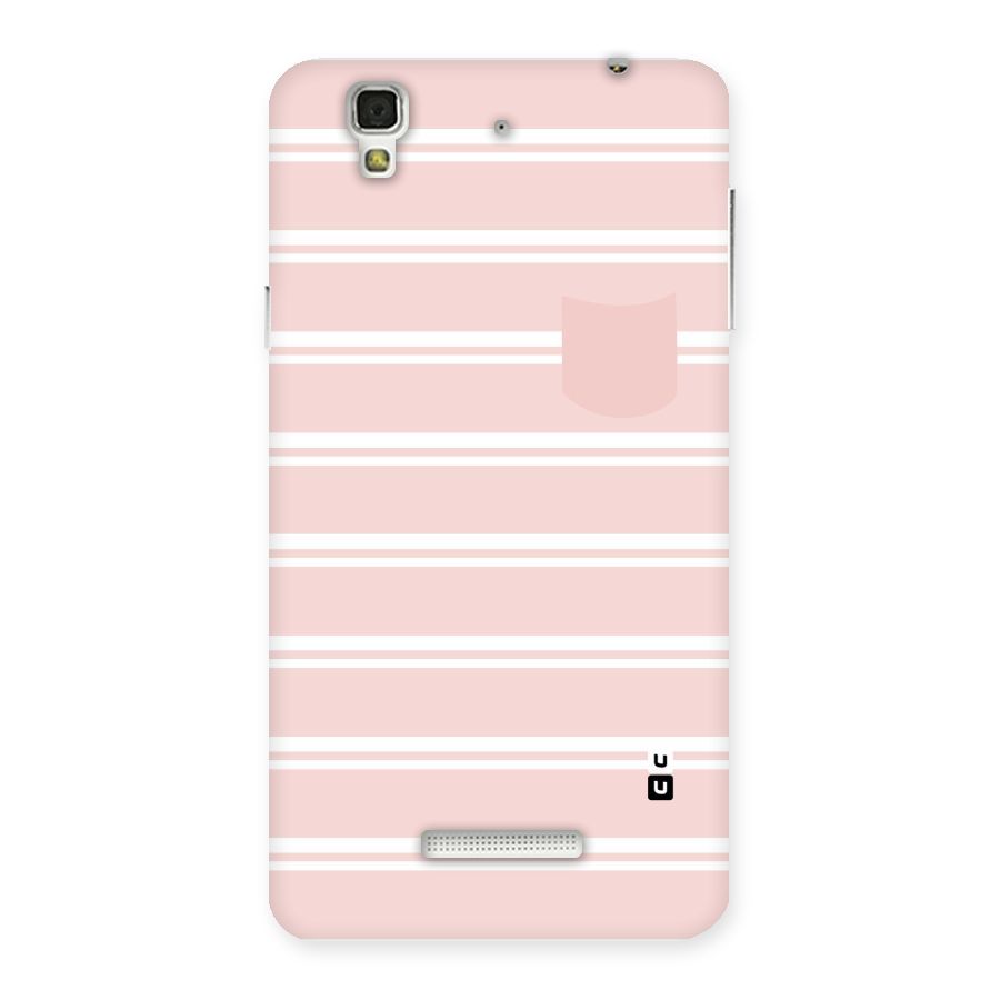 Cute Pocket Striped Back Case for Yu Yureka