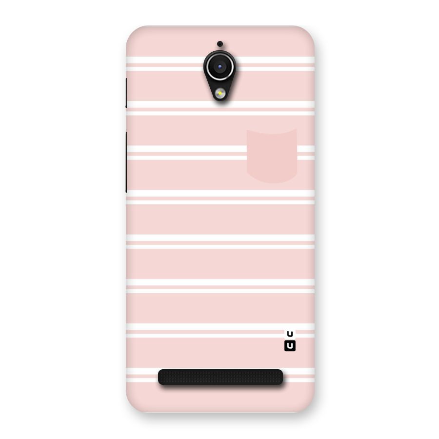 Cute Pocket Striped Back Case for Zenfone Go