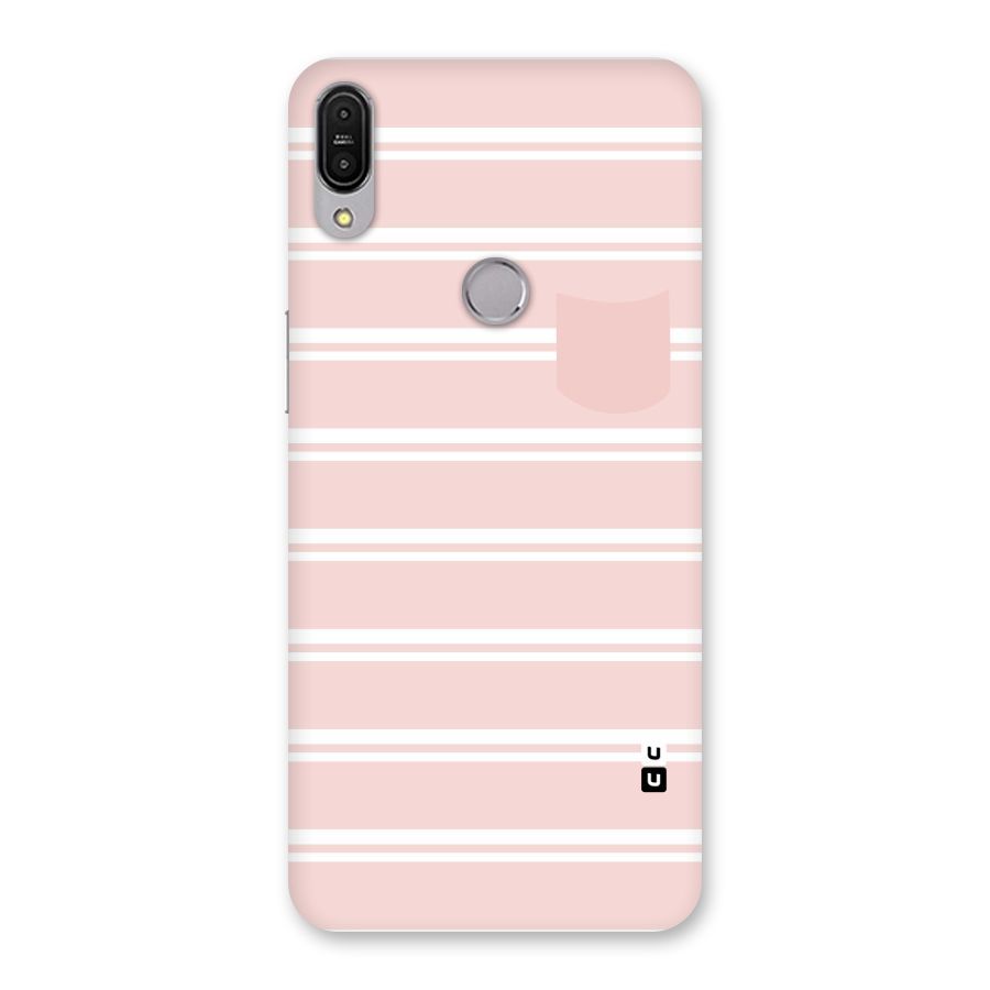 Cute Pocket Striped Back Case for Zenfone Max Pro M1
