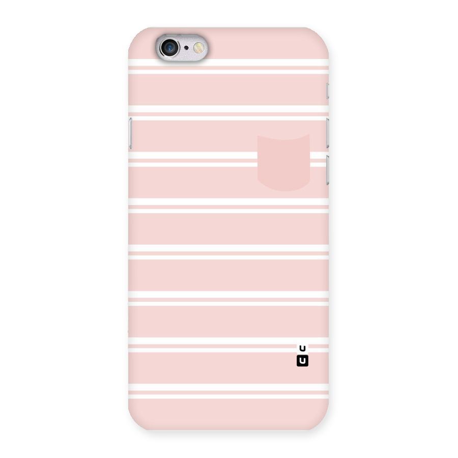 Cute Pocket Striped Back Case for iPhone 6 6S