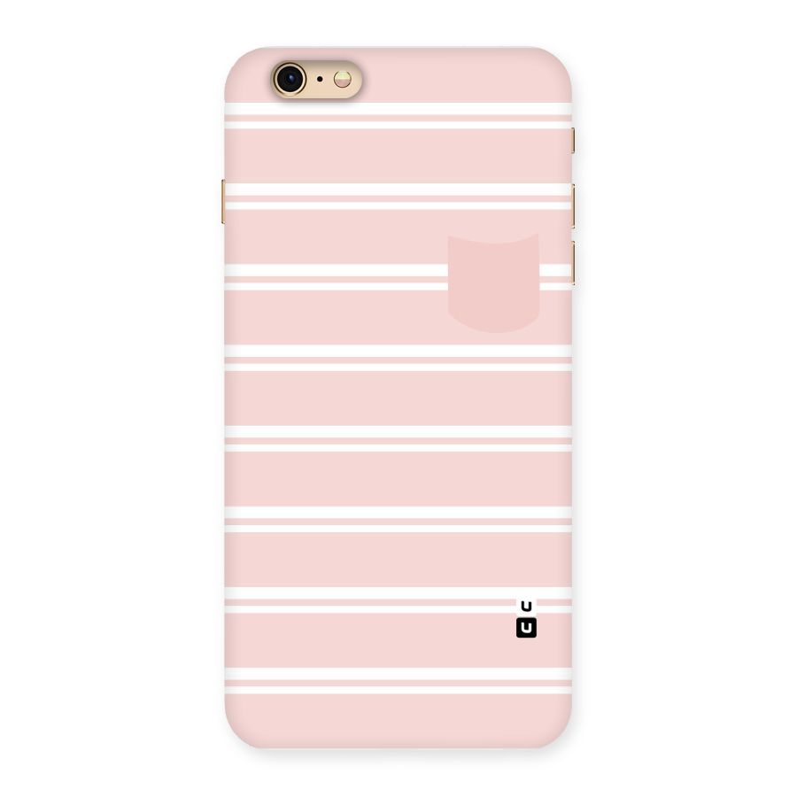 Cute Pocket Striped Back Case for iPhone 6 Plus 6S Plus