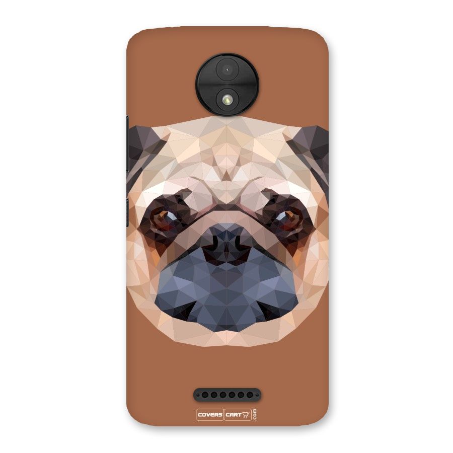 Cute Pug Back Case for Moto C