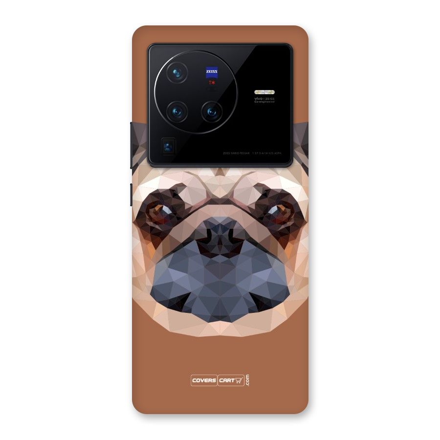 Cute Pug Back Case for Vivo X80 Pro