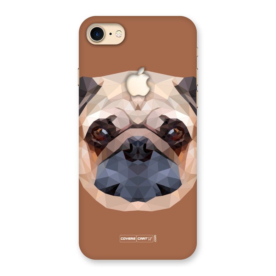 Cute Pug Back Case for iPhone 7 Apple Cut