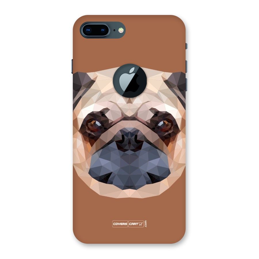 Cute Pug Back Case for iPhone 7 Plus Logo Cut