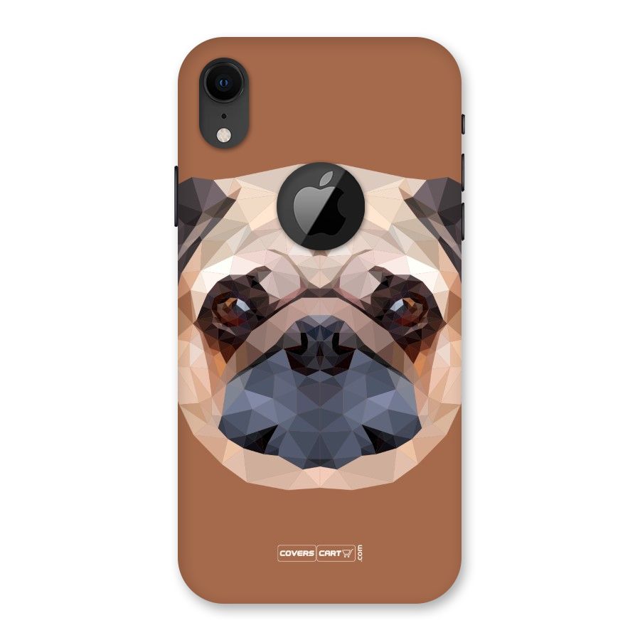 Cute Pug Back Case for iPhone XR Logo Cut