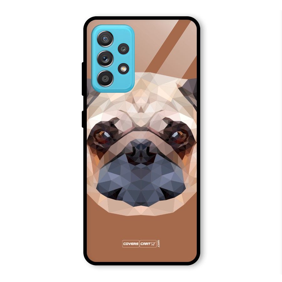 Cute Pug Glass Back Case for Galaxy A52