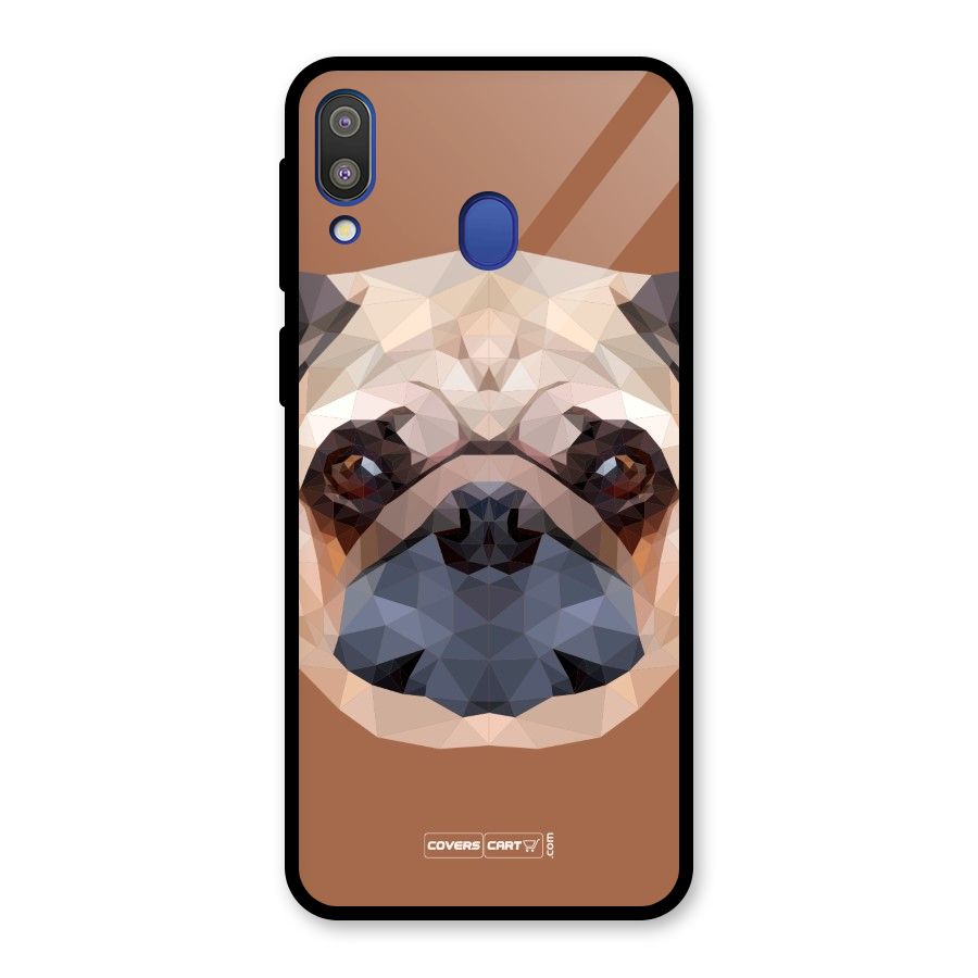 Cute Pug Glass Back Case for Galaxy M20