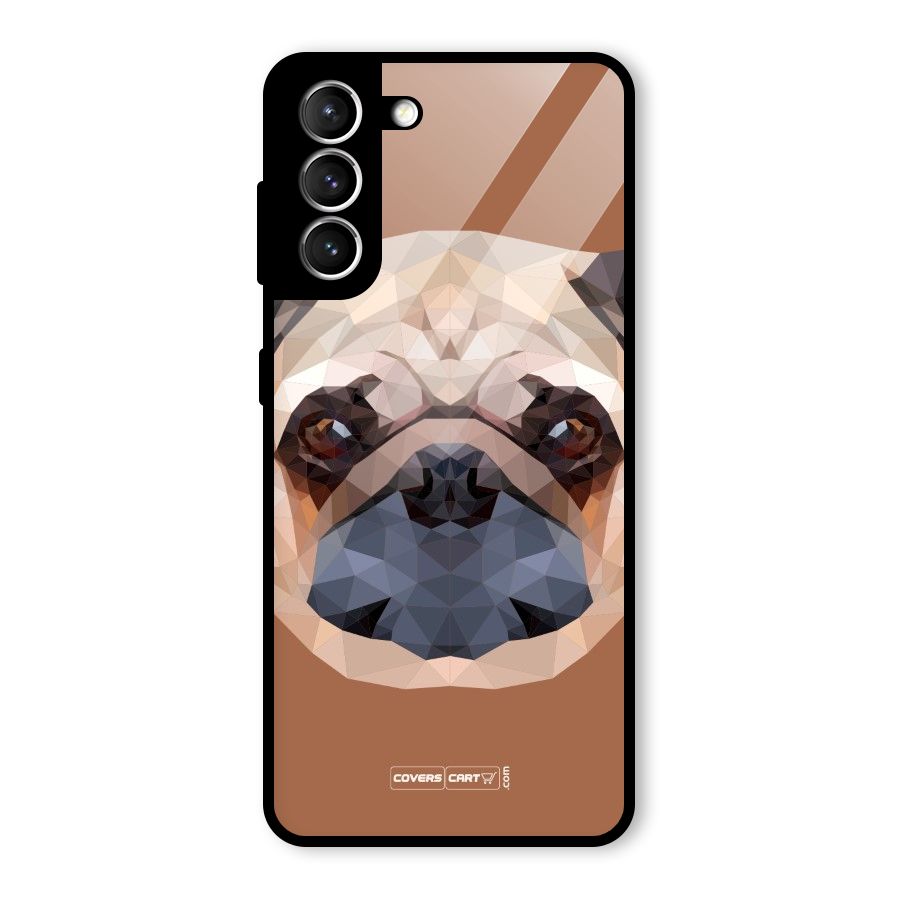 Cute Pug Glass Back Case for Galaxy S21 5G