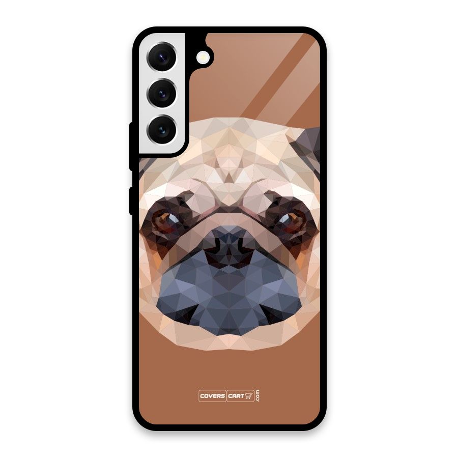 Cute Pug Glass Back Case for Galaxy S22 Plus 5G