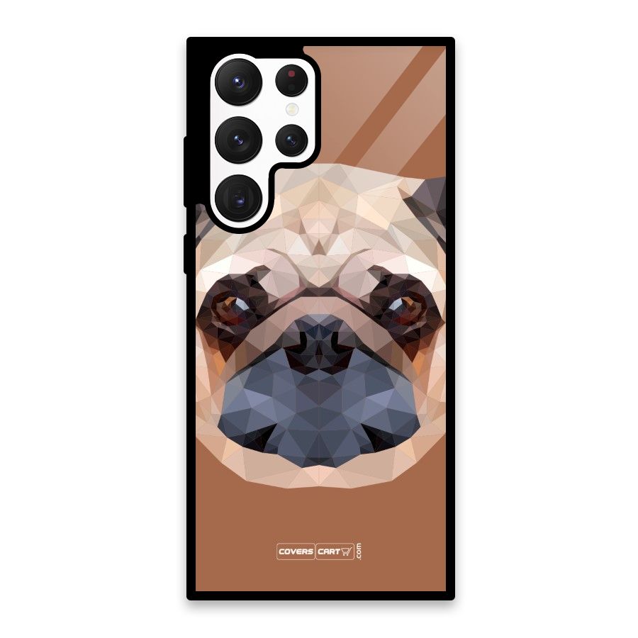 Cute Pug Glass Back Case for Galaxy S22 Ultra 5G