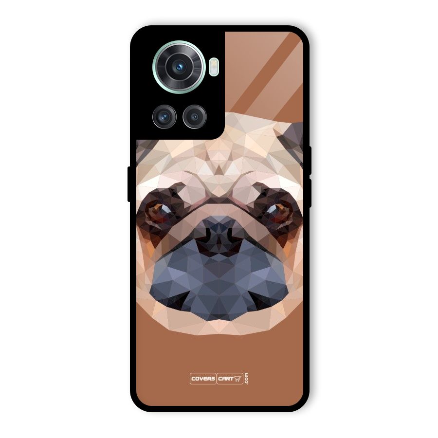 Cute Pug Glass Back Case for OnePlus 10R